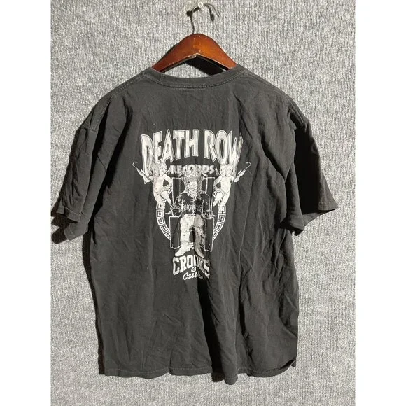 Crooks & Castles Shirt Mens XL Black Death Row Records Graphic Tee Streetwear - Picture 2 of 6